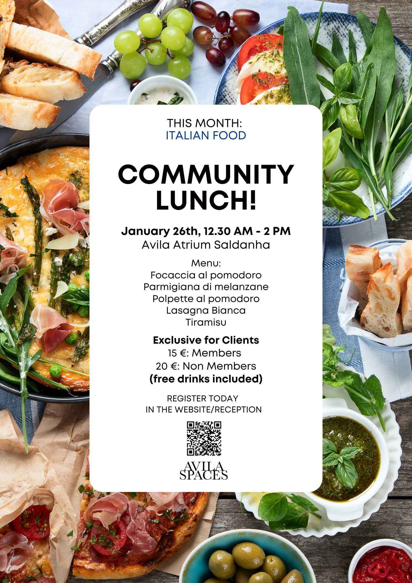 Community Lunch: Italy!