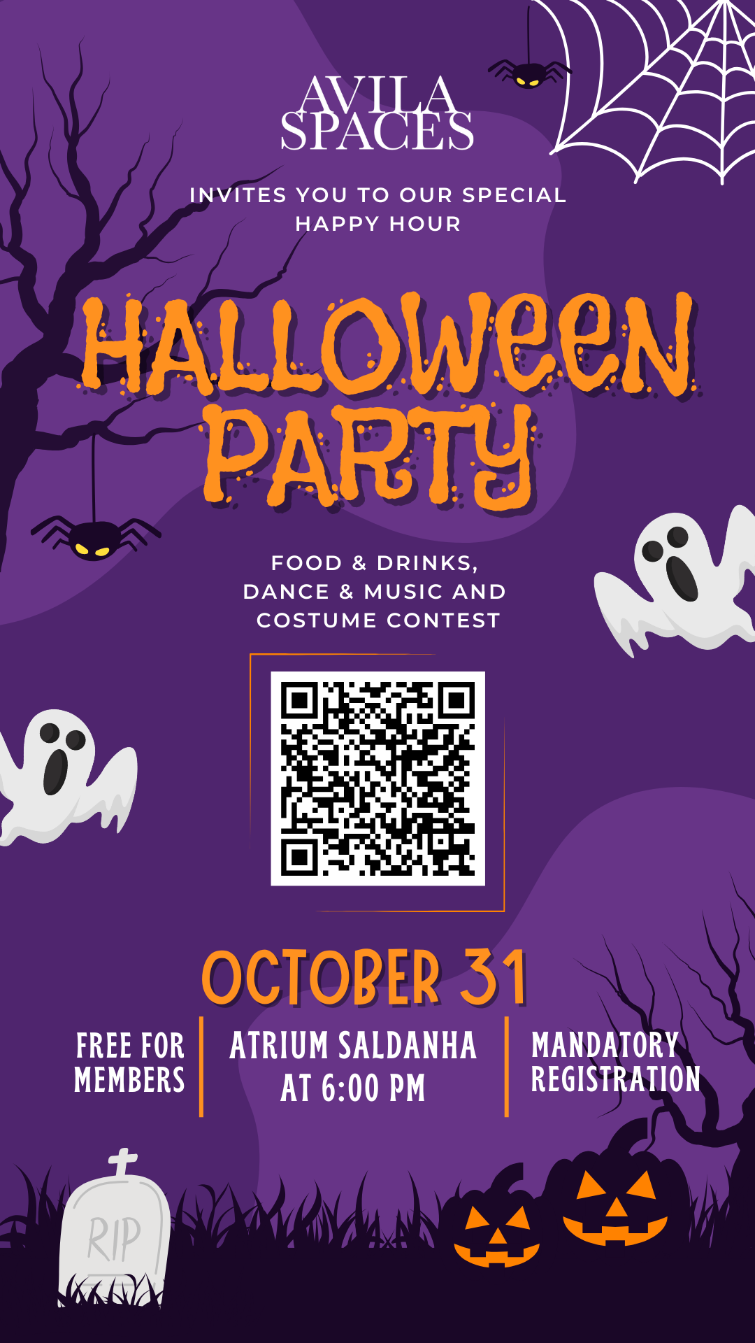 Special Happy Hour. Halloween Party