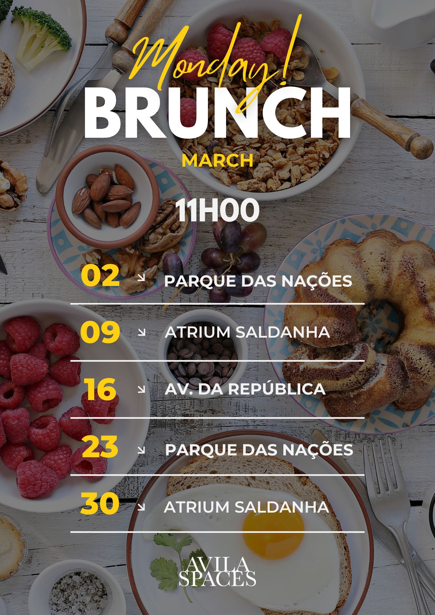 Monday Brunch - Atrium Saldanha