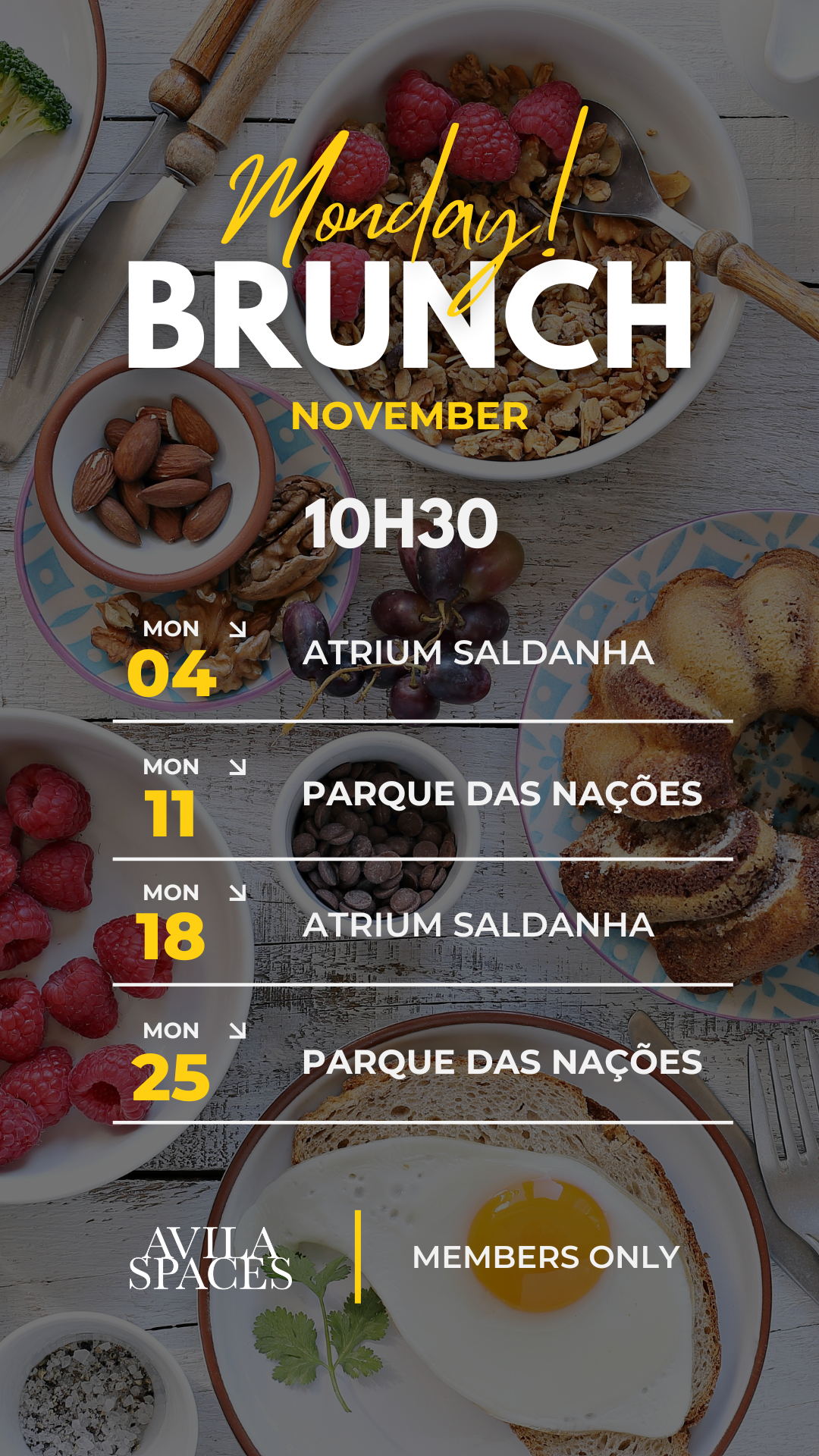 Monday Brunch - Atrium Saldanha