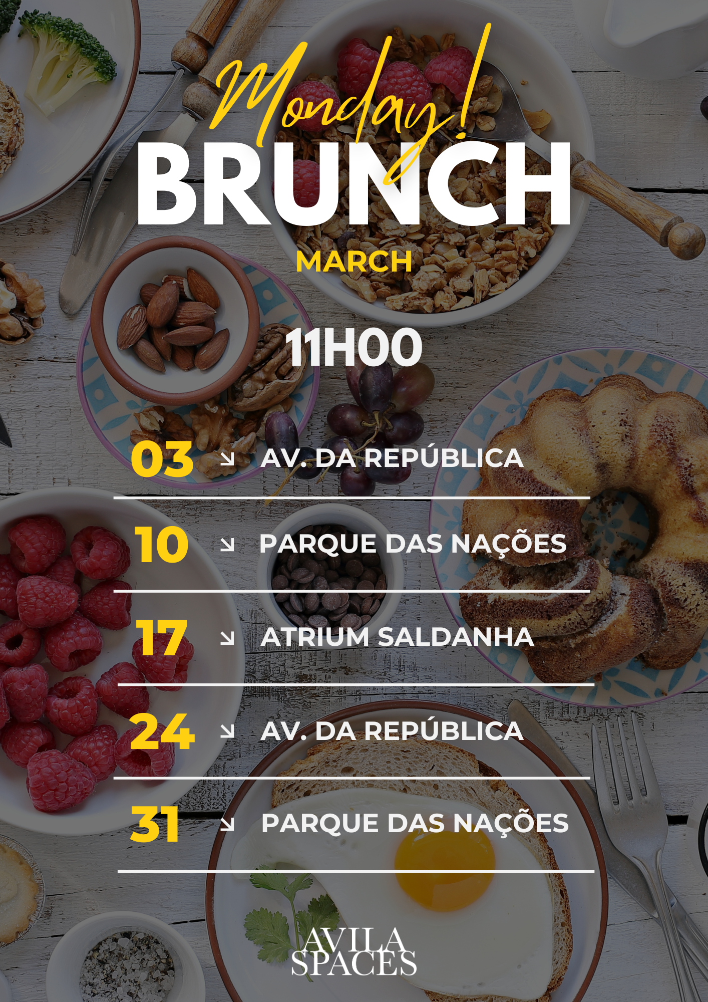 Monday Brunch - Atrium Saldanha